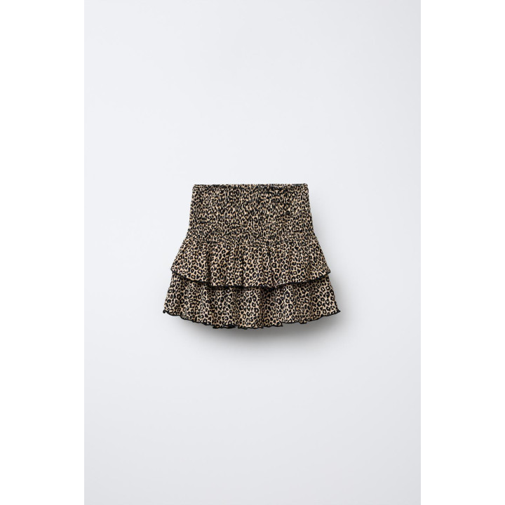 ЮБКА-ШОРТЫ С АНИМАЛИСТИЧЕСКИМ ПРИНТОМ