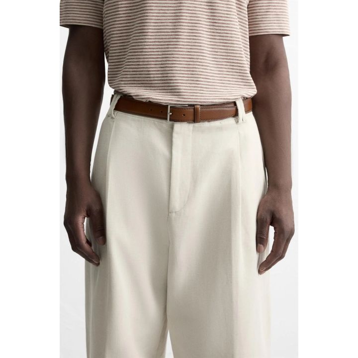 Кожанный ремень сшитый швом