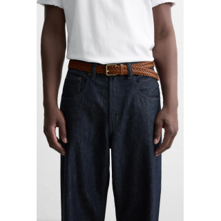 Кожанный плетеный пояс