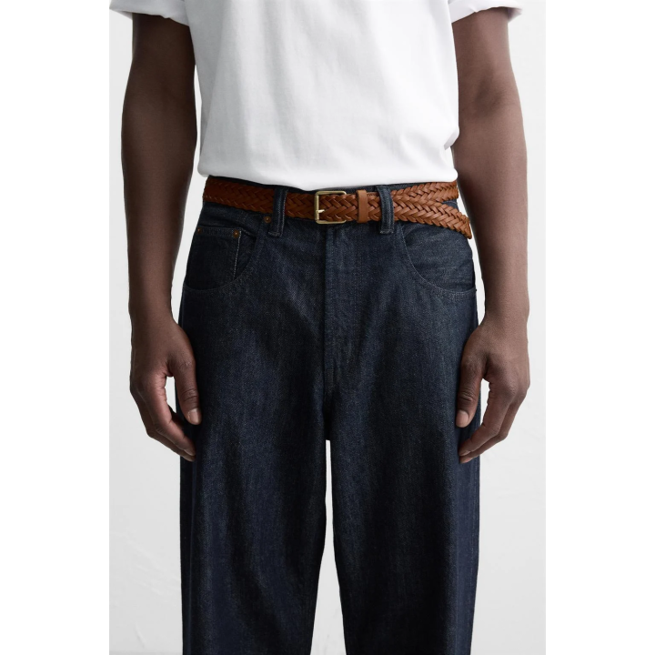 Кожанный плетеный пояс