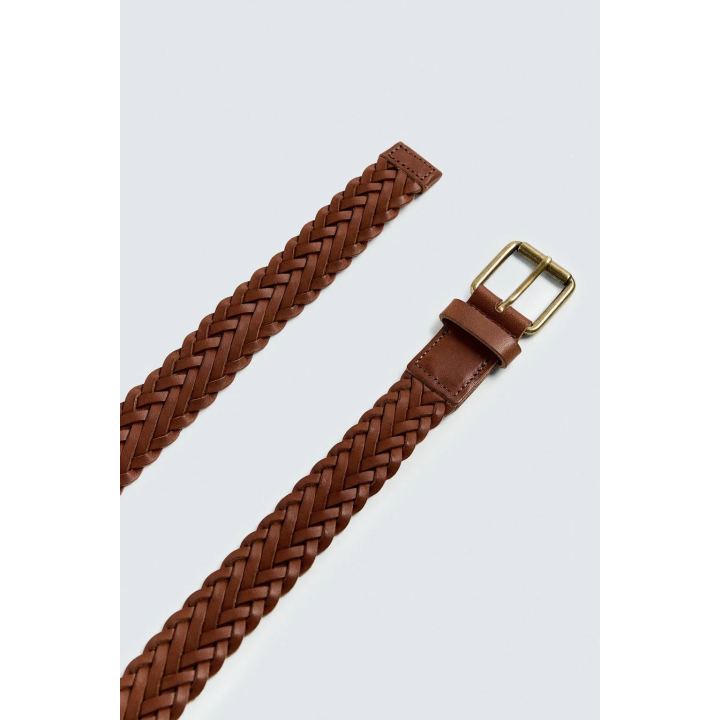 Кожанный плетеный пояс