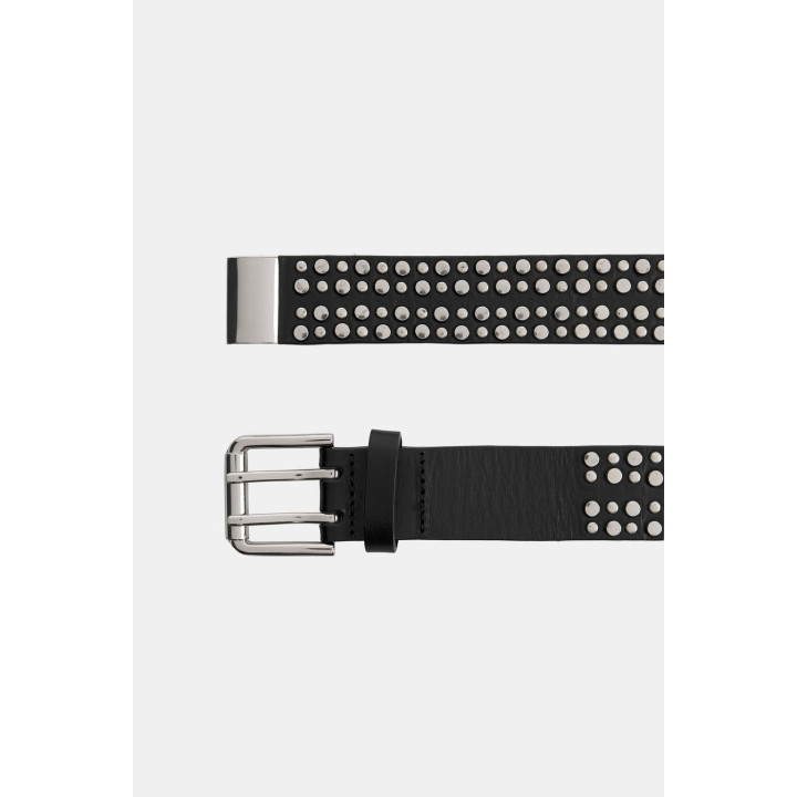 Кожанный ремень с заклепками x nanushka