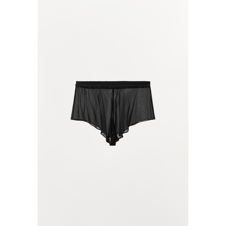 КОМБИНИРОВАННЫЕ ШОРТЫ С КРУЖЕВОМ КРОШЕ