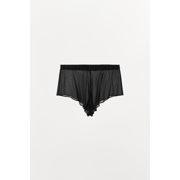 КОМБИНИРОВАННЫЕ ШОРТЫ С КРУЖЕВОМ КРОШЕ