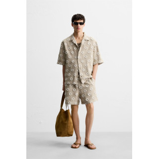 ШОРТЫ-БЕРМУДЫ ЖАККАРД С РЕЛЬЕФНЫМ РИСУНКОМ