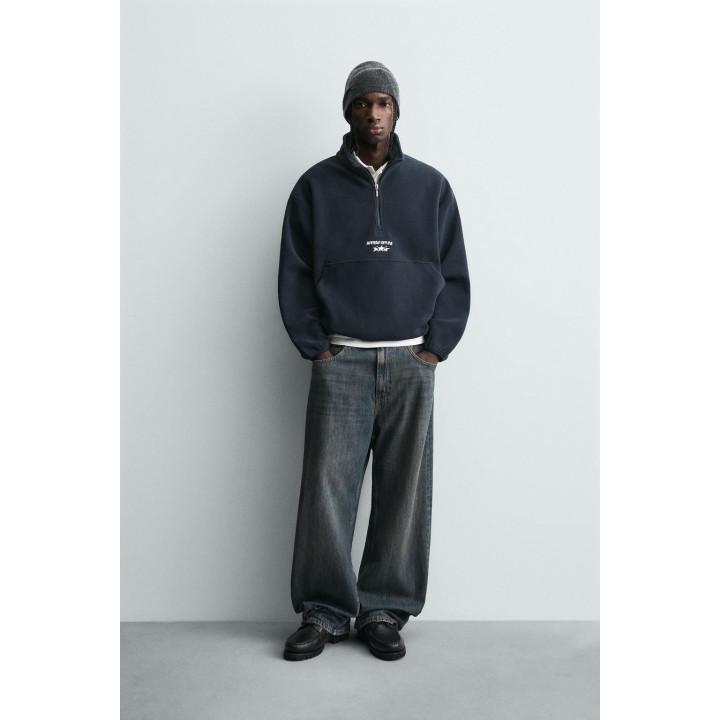 ТОЛСТОВКА ИЗ ПОЛАРФЛИСА НА МОЛНИИ С ВЫШИВКОЙ