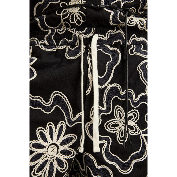 ШОРТЫ С РЕЛЬЕФНОЙ ВЫШИВКОЙ