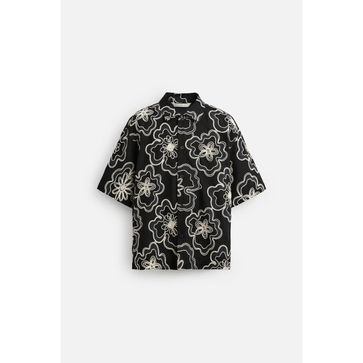 РУБАШКА С РЕЛЬЕФНОЙ ВЫШИВКОЙ