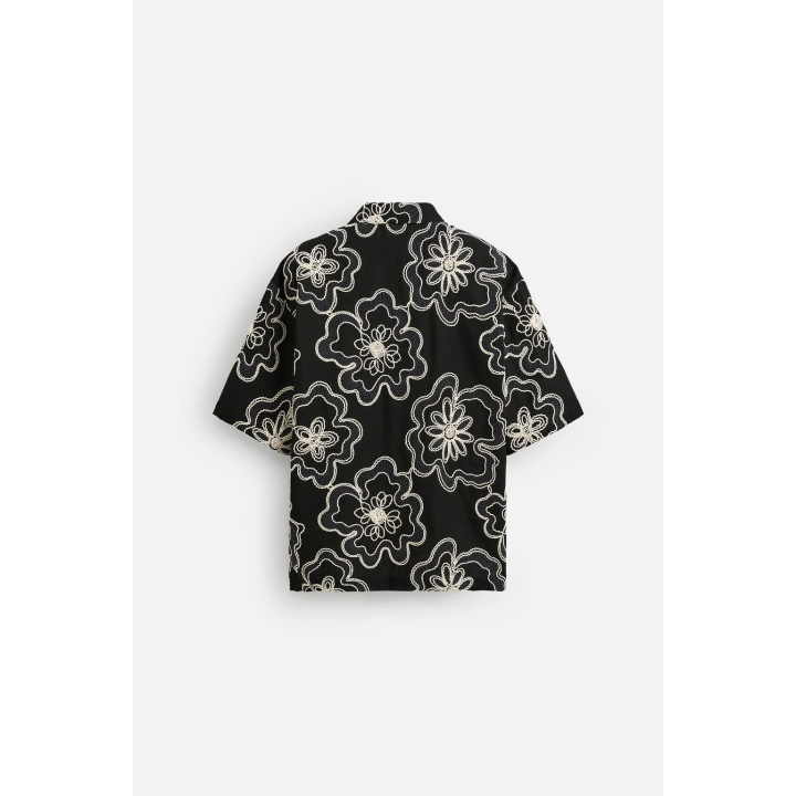 РУБАШКА С РЕЛЬЕФНОЙ ВЫШИВКОЙ