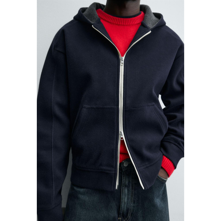 ХУДИ ИЗ ВОЙЛОКА С КАПЮШОНОМ