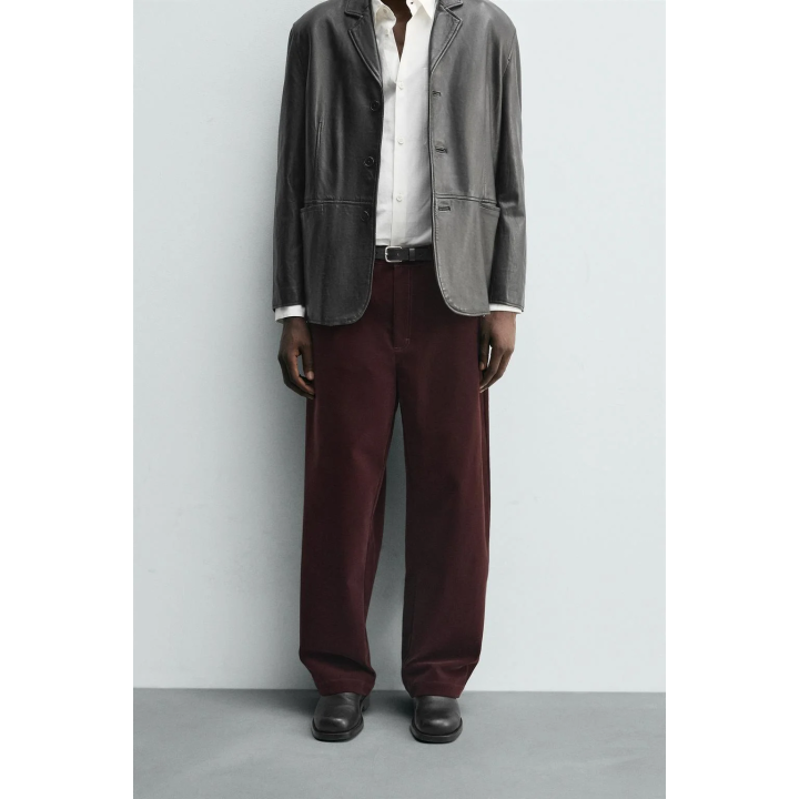 БРЮКИ WIDE FIT С ФЛОКИРОВАНИЕМ