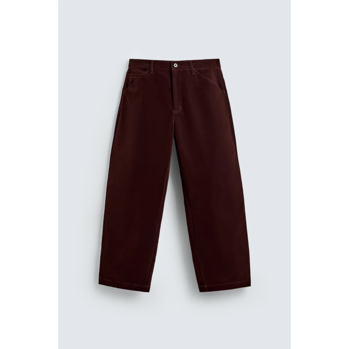 БРЮКИ WIDE FIT С ФЛОКИРОВАНИЕМ