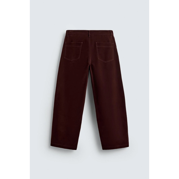 БРЮКИ WIDE FIT С ФЛОКИРОВАНИЕМ