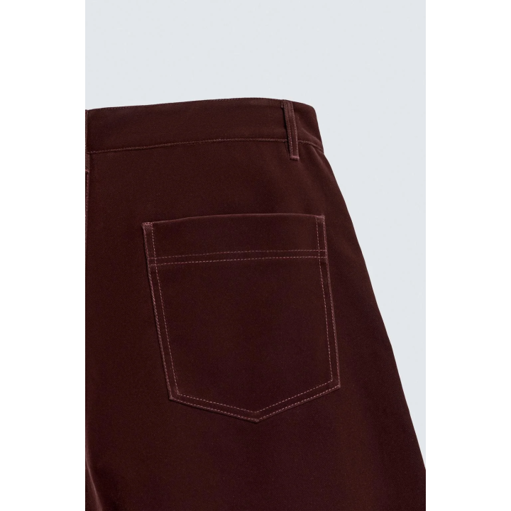 БРЮКИ WIDE FIT С ФЛОКИРОВАНИЕМ