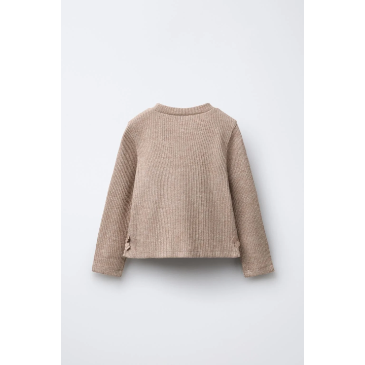 БЛЕСТЯЩАЯ ФУТБОЛКА В РУБЧИК С БАНТАМИ