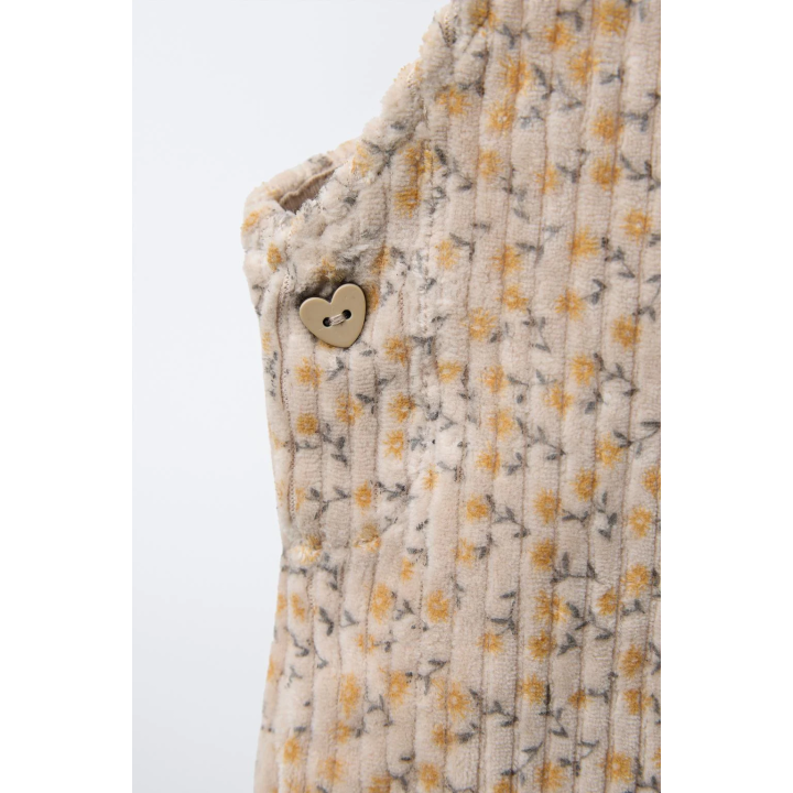 ДЛИННЫЙ ВЕЛЬВЕТОВЫЙ КОМБИНЕЗОН С ЦВЕТОЧНЫМ ПРИНТОМ