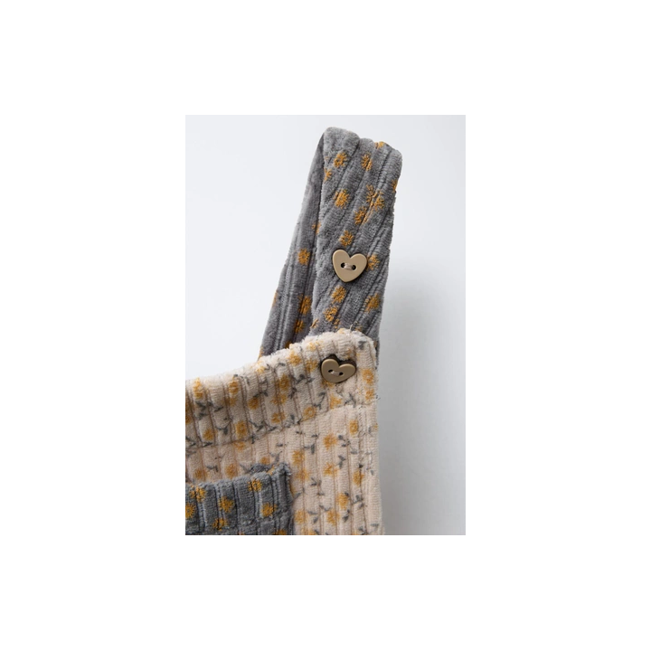 ДЛИННЫЙ ВЕЛЬВЕТОВЫЙ КОМБИНЕЗОН С ЦВЕТОЧНЫМ ПРИНТОМ