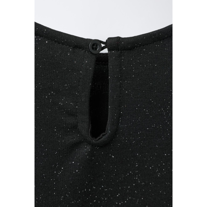 ПЛАТЬЕ ИЗ ТРИКОТАЖА «РОМА» С БЛЕСТКАМИ И БАНТАМИ