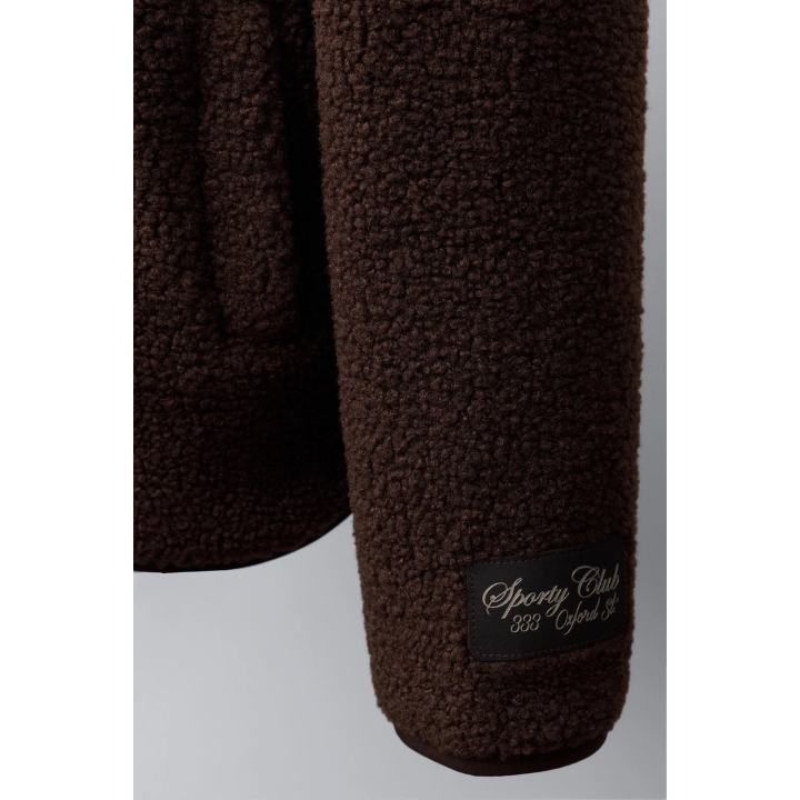 КУРТКА ИЗ ИСКУССТВЕННОЙ ОВЧИНЫ С ОТОРОЧКОЙ