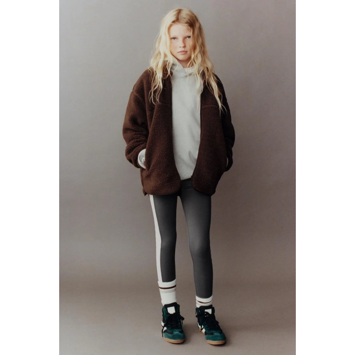 КУРТКА ИЗ ИСКУССТВЕННОЙ ОВЧИНЫ С ОТОРОЧКОЙ