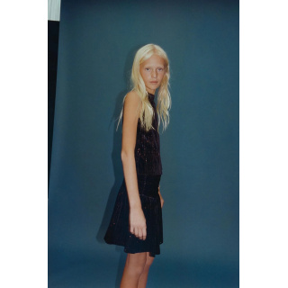 Юбка из блестящего бархата