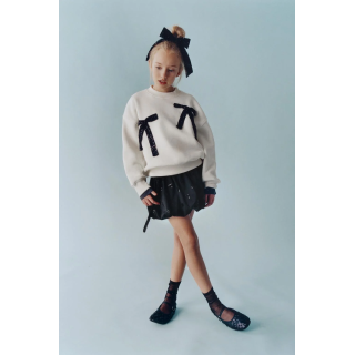 Юбка-баллон с сердечными бусинами