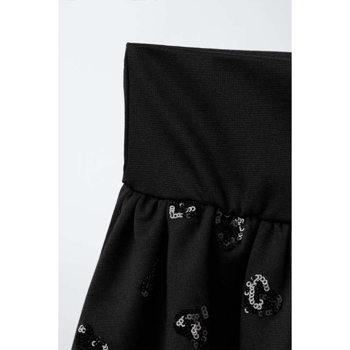 Юбка-баллон с сердечными бусинами