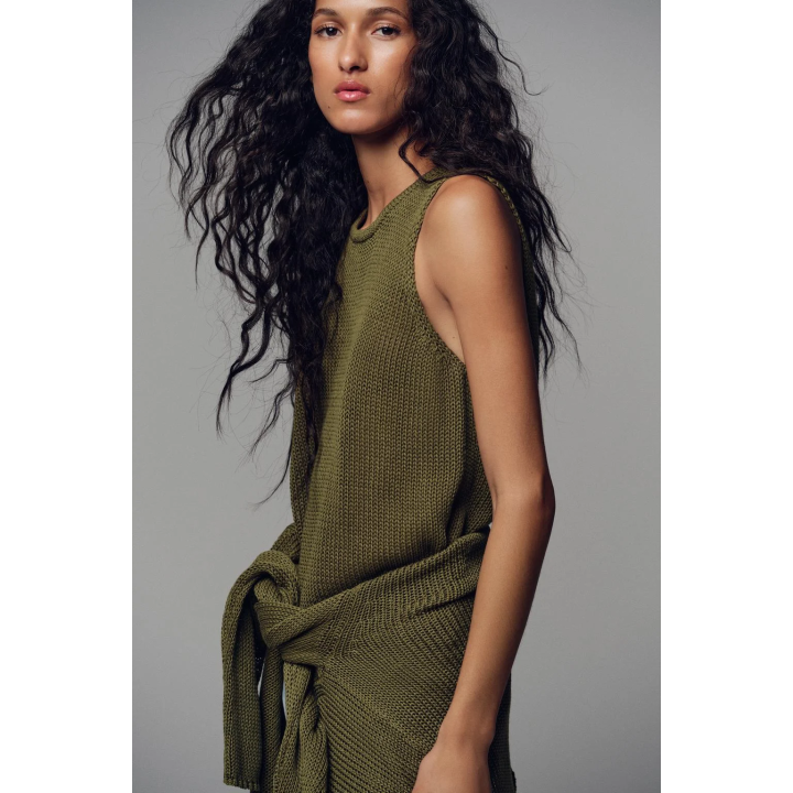 ТРИКОТАЖНЫЙ ТОП ИЗ 100% ХЛОПКА