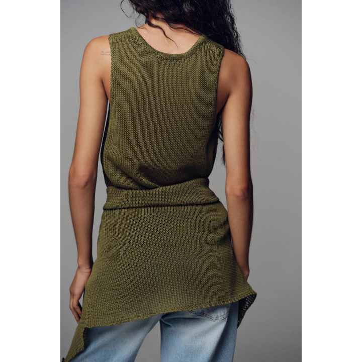 ТРИКОТАЖНЫЙ ТОП ИЗ 100% ХЛОПКА