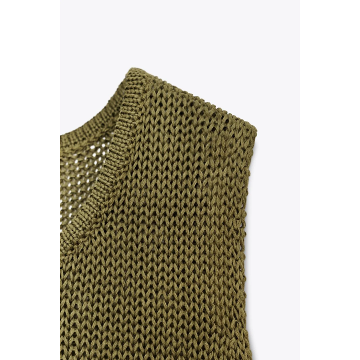 ТРИКОТАЖНЫЙ ТОП ИЗ 100% ХЛОПКА