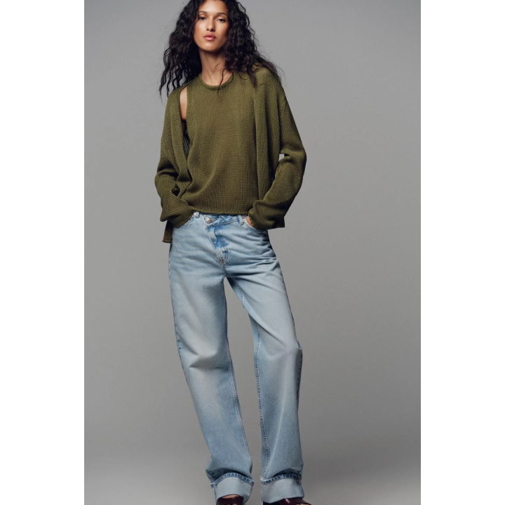 ТРИКОТАЖНЫЙ ТОП ИЗ 100% ХЛОПКА