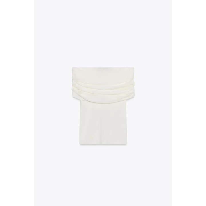 ТРИКОТАЖНЫЙ ТОП С ОТКРЫТЫМИ ПЛЕЧАМИ