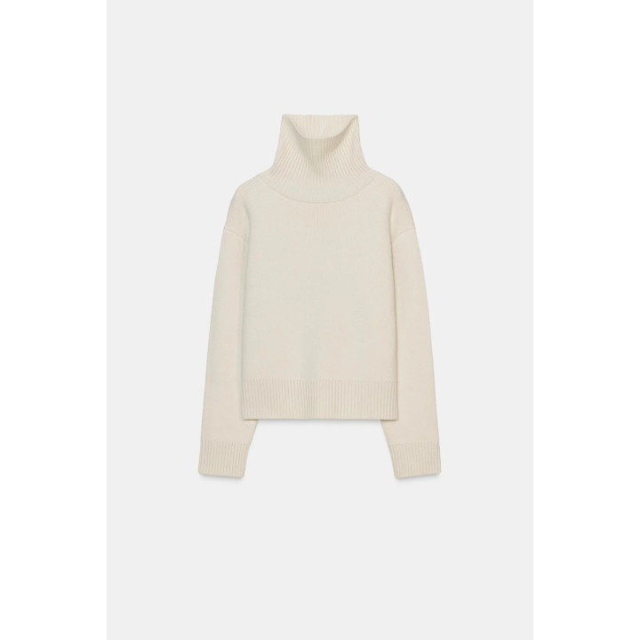 ШЕРСТЯНОЙ СВИТЕР С ВЫСОКИМ ВОРОТНИКОМ