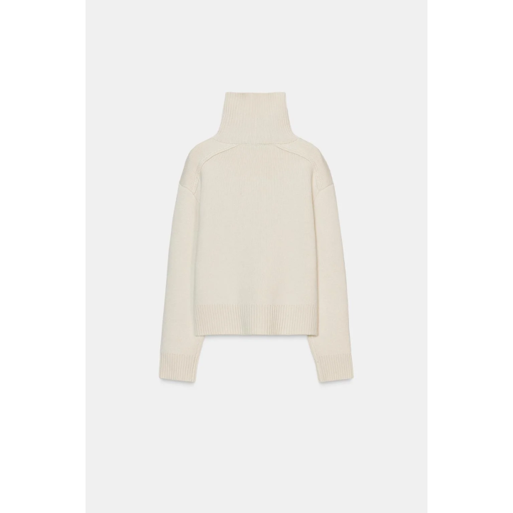 ШЕРСТЯНОЙ СВИТЕР С ВЫСОКИМ ВОРОТНИКОМ