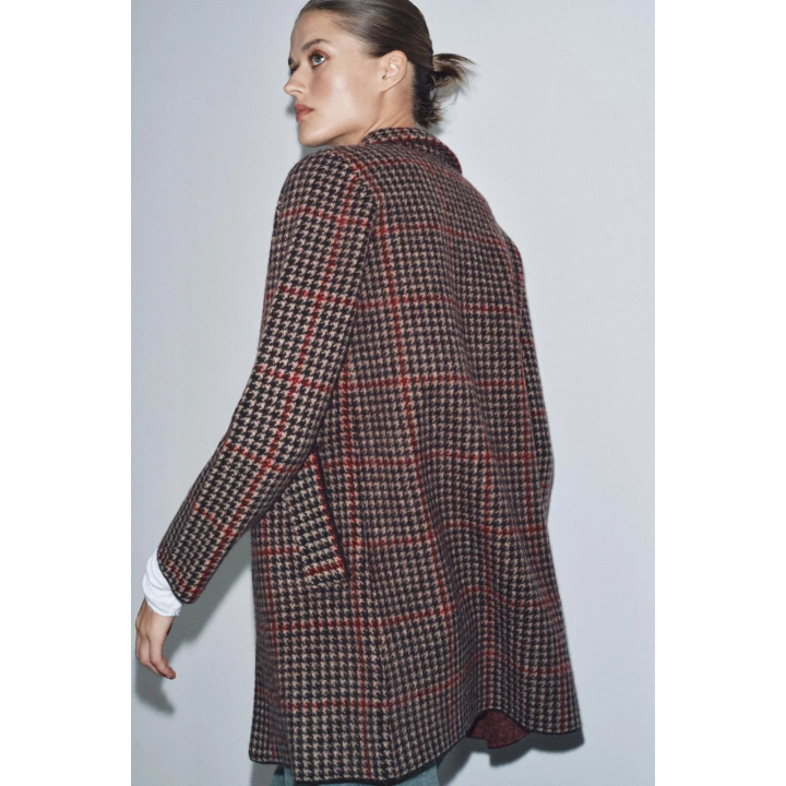 ПАЛЬТО ИЗ 100% ШЕРСТИ «ГУСИНАЯ ЛАПКА»