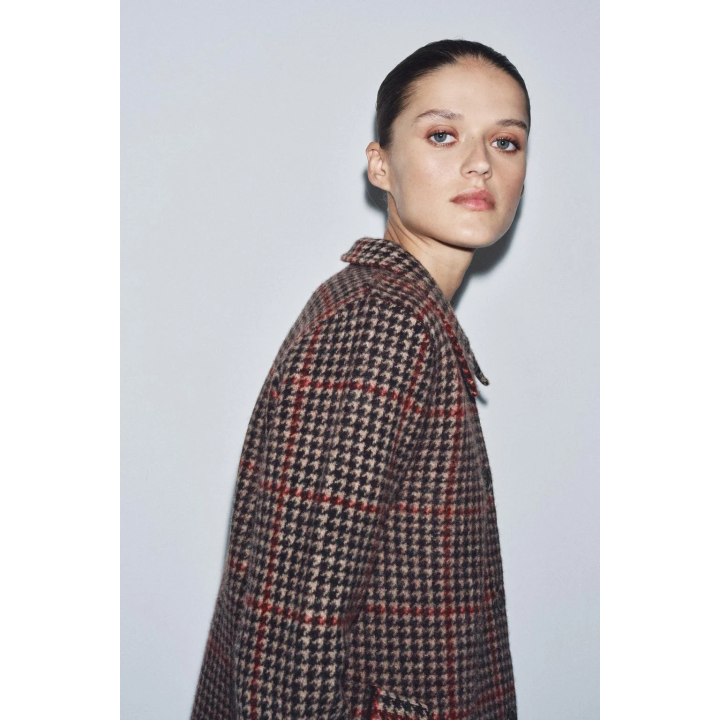 ПАЛЬТО ИЗ 100% ШЕРСТИ «ГУСИНАЯ ЛАПКА»