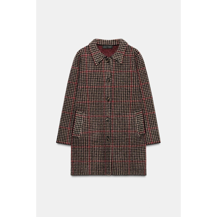 ПАЛЬТО ИЗ 100% ШЕРСТИ «ГУСИНАЯ ЛАПКА»