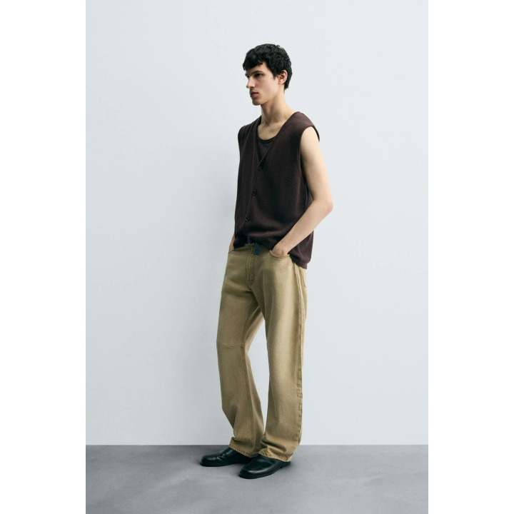 ТРИКОТАЖНЫЙ ЖИЛЕТ ИЗ ХЛОПКА