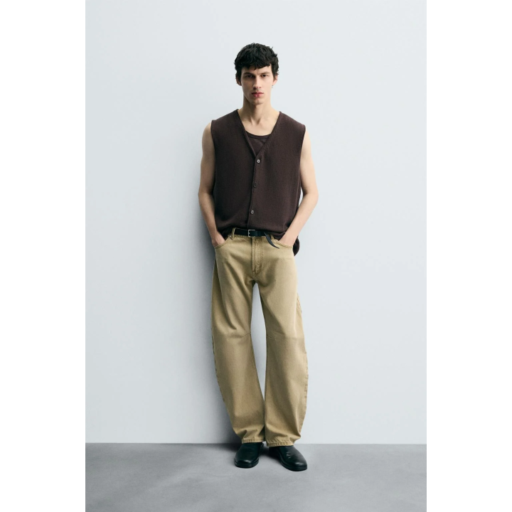 ТРИКОТАЖНЫЙ ЖИЛЕТ ИЗ ХЛОПКА