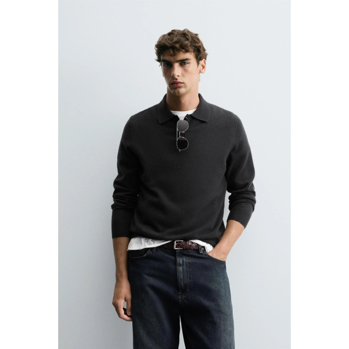 ТРИКОТАЖНОЕ ПОЛО ИЗ ШЕРСТИ И КАШЕМИРА