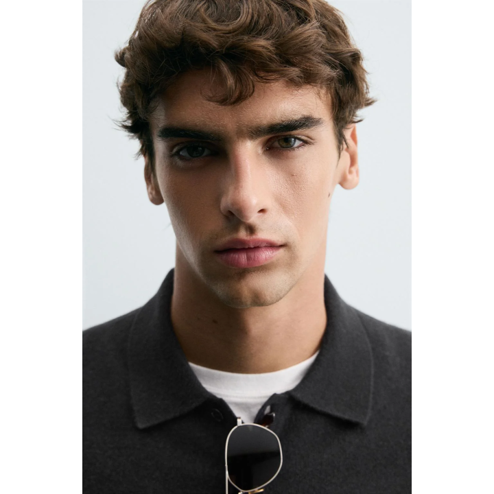 ТРИКОТАЖНОЕ ПОЛО ИЗ ШЕРСТИ И КАШЕМИРА