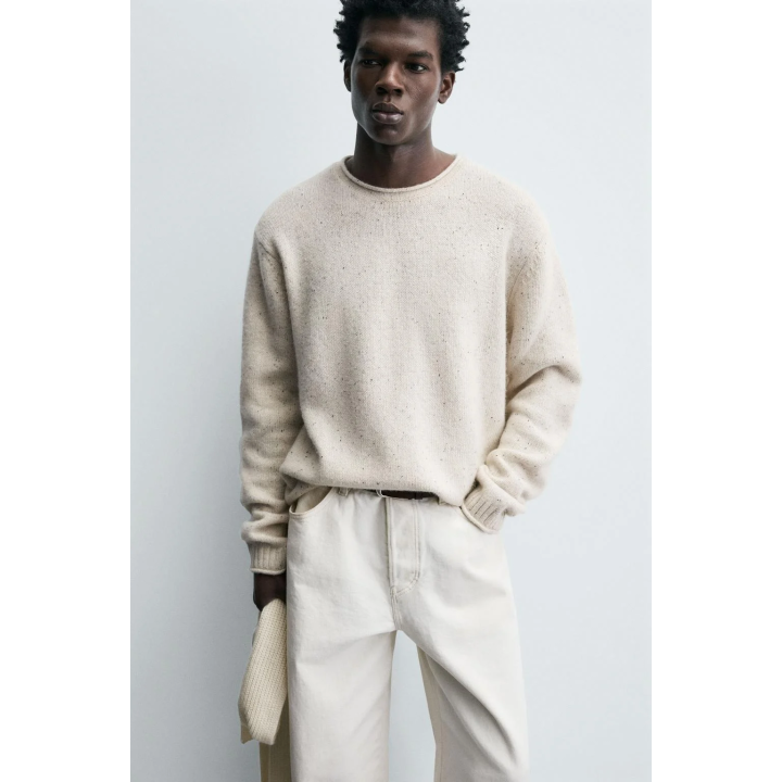 Пуловер из шерстяной смеси с пуговицами