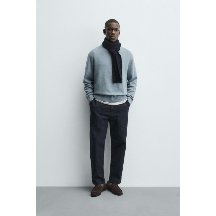 СВИТЕР КЛАССИЧЕСКОГО КРОЯ ИЗ СМЕСОВОЙ ШЕРСТИ