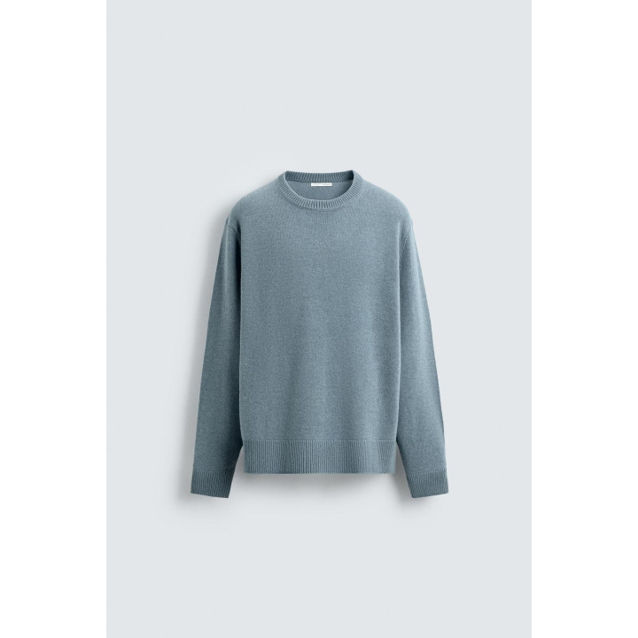 СВИТЕР КЛАССИЧЕСКОГО КРОЯ ИЗ СМЕСОВОЙ ШЕРСТИ