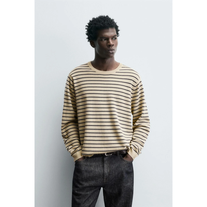 Полосатый свитер из шерсти и кашемира