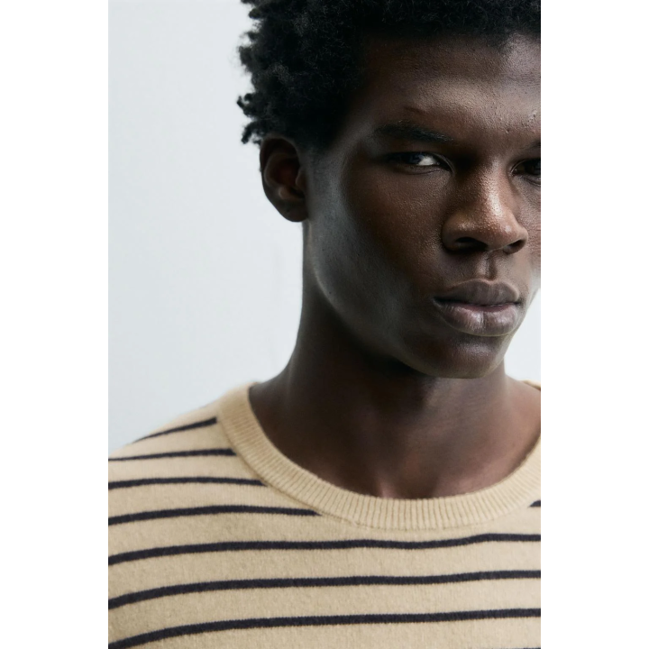 Полосатый свитер из шерсти и кашемира