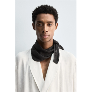 Вязаная бандана из 100% льна