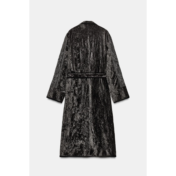 КИМОНО ИЗ БАРХАТА С ВЫШИВКОЙ — ZW COLLECTION LIMITED EDITION