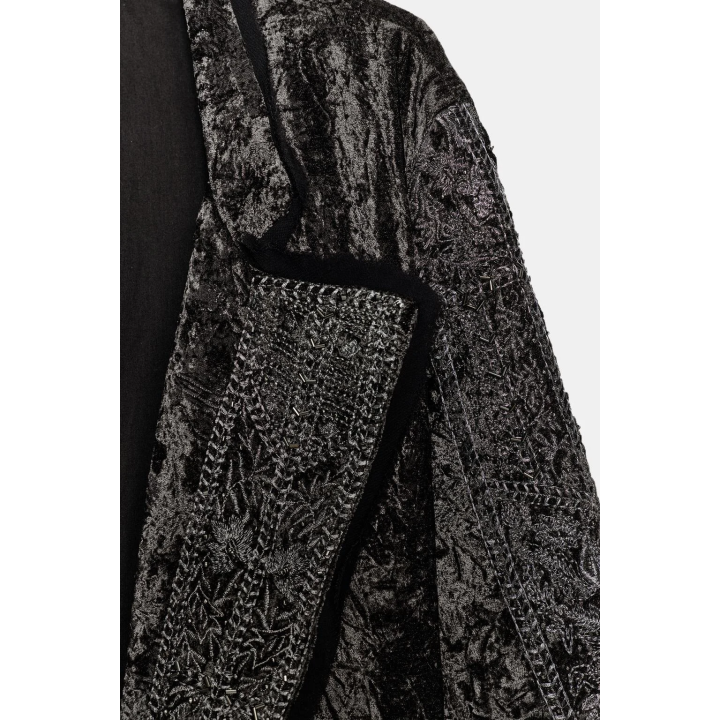 КИМОНО ИЗ БАРХАТА С ВЫШИВКОЙ — ZW COLLECTION LIMITED EDITION