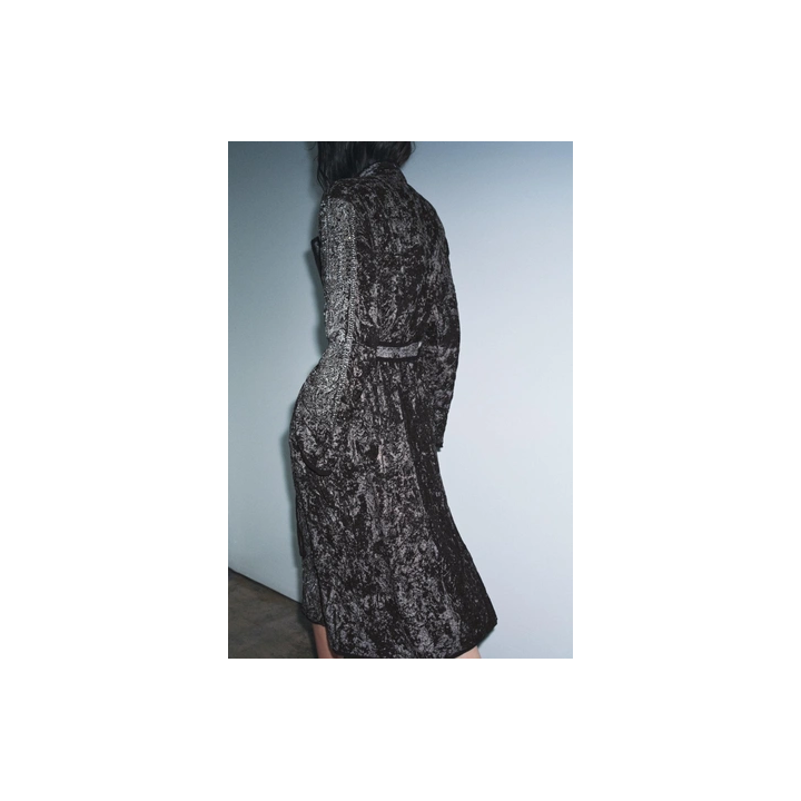 КИМОНО ИЗ БАРХАТА С ВЫШИВКОЙ — ZW COLLECTION LIMITED EDITION